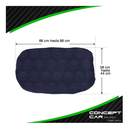 Funda Cubre Asiento Malla Para Moto Termica Universal Xl F1 Azul