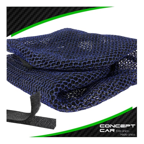 Funda Cubre Asiento Malla Para Moto Termica Universal Xl F1 Azul