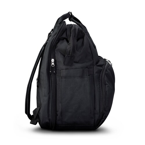 Mochila Pañalera cambiador Multifuncional en color Negro
