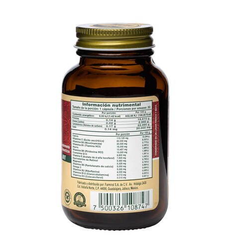 VITABIOM  Q10 Cápsulas C/ 30, Omega 3 Vit B3 Calcio Cintrona