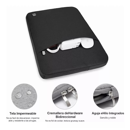 Funda Case Para Macbook Pro / Air 13 / 13.3 iPad / Laptop Negro