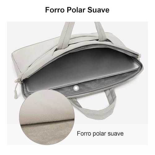 Bolsa Para Laptop 15.6 Pulgada+ Bolsa Cable De Alimentacion Gris