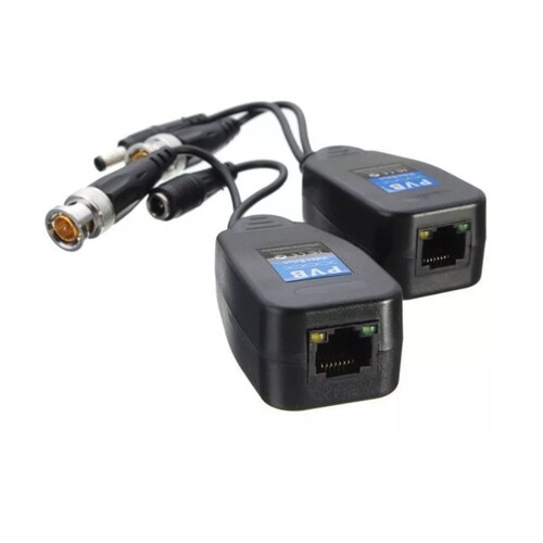 Video Rj45 Salida Bnc +voltaje 1par Transceptor Pasivo
