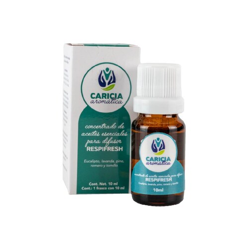 Caricia Aromática Respifresh Aceite puro de eucalipto, Lavanda, pino, romero y tomillo 10ml