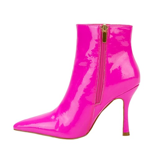 Botas de vestir de charol marca Belinda Peregrin color fucsia, mod. 1087853