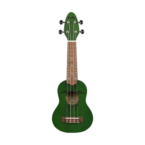 Ukulele Sopranino Keiki Verde Ortega Guitars Con 2 Plumillas