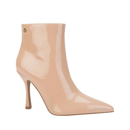 Botas de vestir de charol marca Belinda Peregrin color nude, mod. 1087854