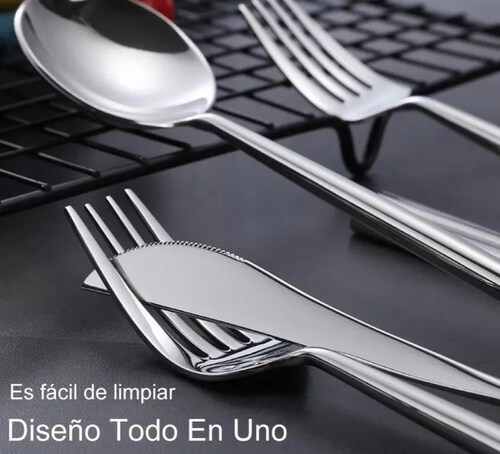 Organizador para cubiertos Reimart acero inoxidable plateado