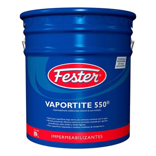 Impermeabilizante Asfaltico Base Solvente 19L Fester 1628795