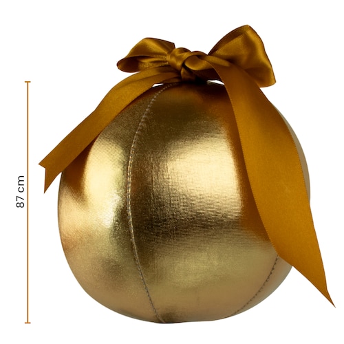 Decoración Navidad Esfera de Tela Metálica Tv Ofertas Fredo Adorno Navideño Esfera Gigante 87 cm 
