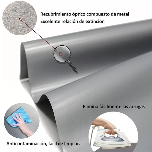 Pantalla De Proyeccion 100inch Cortina Metálica Anti-luz