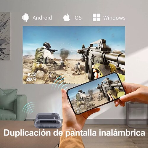 Proyector Profesional Portátil 4k Wifi Full Hd 1080p 9500 Lm