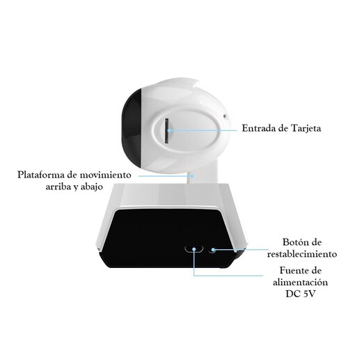 Camara de vigilancia con deteccion de movimiento