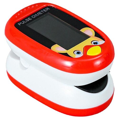 Oxímetro para bebes MXOXK-001-25 1Pza Rojo Rango de Medición 70porciento -99porciento Spo2 30 240BPM mas menos 2BPM o mas menos 2porciento PR, OxiKid