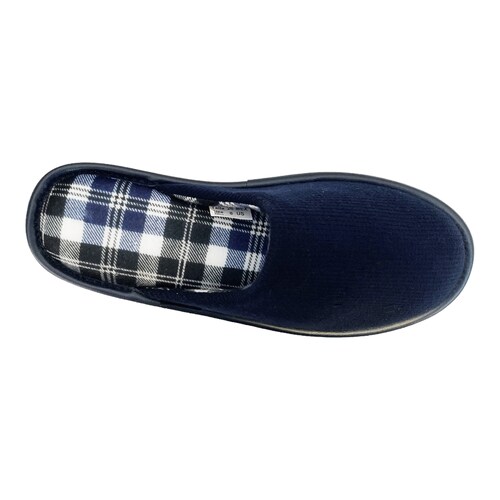 Pantuflas Hombre Cómodas Negro Marino Confort Antiderrapante.