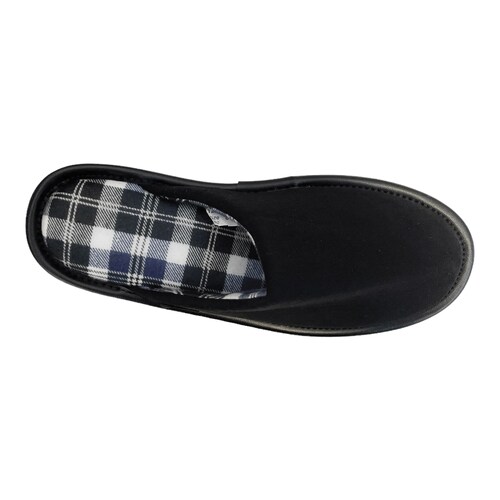 Pantuflas Hombre Cómodas Negro Marino Confort Antiderrapante.