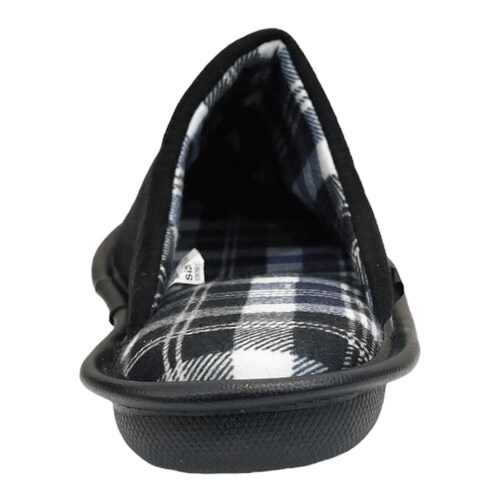 Pantuflas Hombre Cómodas Negro Marino Confort Antiderrapante.
