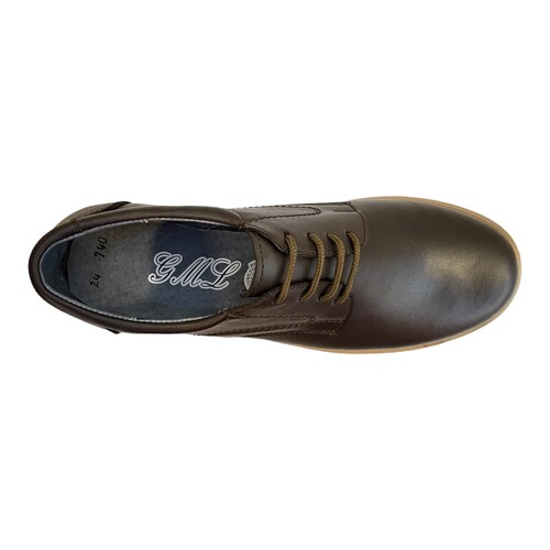 Zapatos Negros Escolares Juvenil Gml De Piel Cómodo 22 Al 26