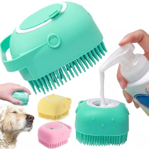 Juego Cepillo Para Baño Perro Mascotas 3pcs Y Toalla Fibra