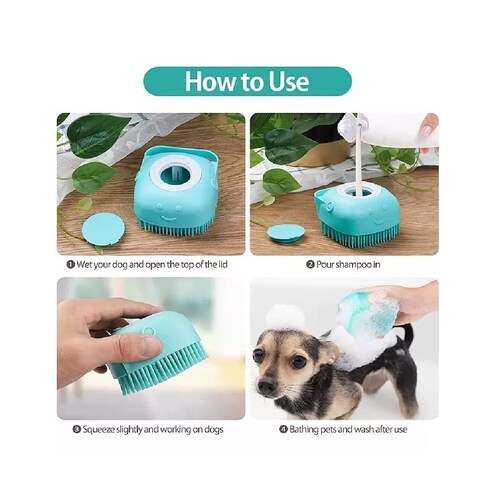 Juego Cepillo Para Baño Perro Mascotas 3pcs Y Toalla Fibra