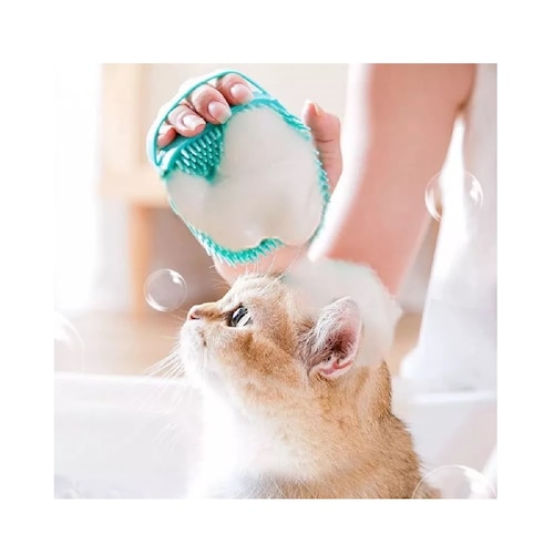 Juego Cepillo Para Baño Perro Mascotas 2pcs Y Toalla Fibra Peines