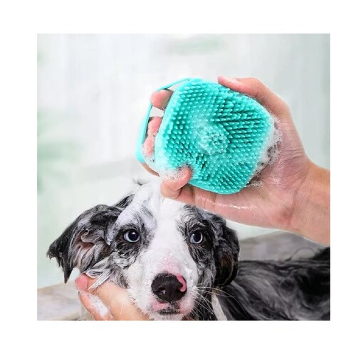 Juego Cepillo Para Baño Perro Mascotas 2pcs Y Toalla Fibra Peines