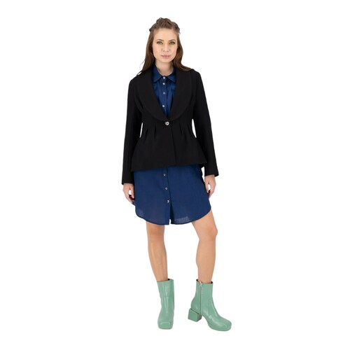 Blazer Merkabá con boton lana