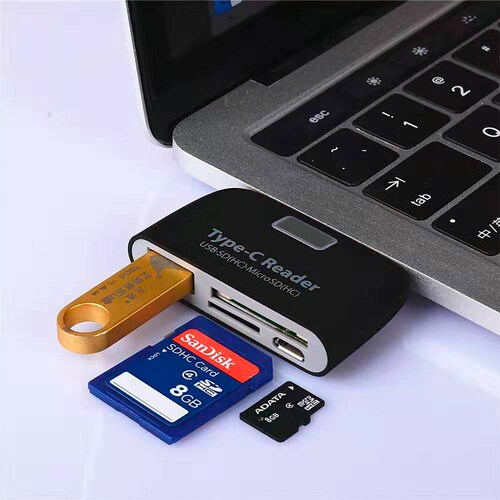 Lector De Tarjeta De Memorias Para Celulares Entrada Tipo C.