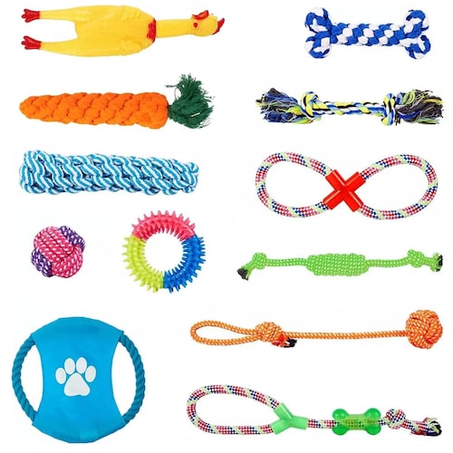 Juego De Juguetes Para Mascota 12 Piezas