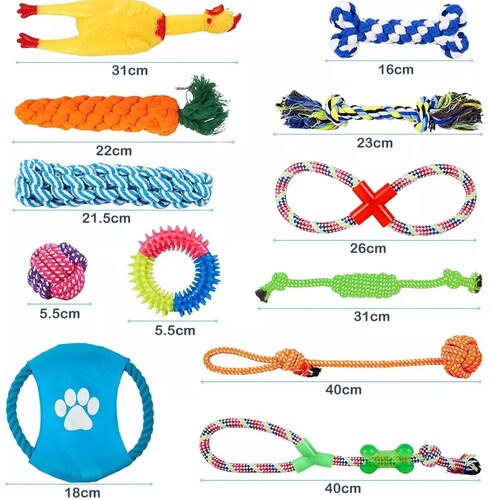 Juego De Juguetes Para Mascota 12 Piezas