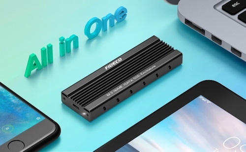 Adaptador De Gabinete Usb C Ssd Usb 3.1 Gen 2 10gbp Negro