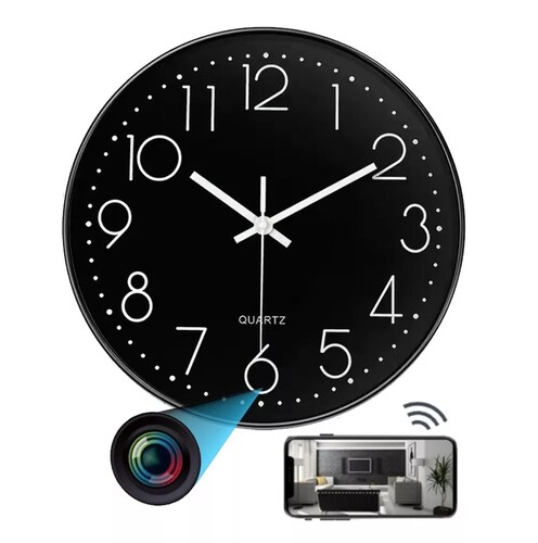 Reloj Espía con Cámara Oculta HD 4k, Detección de Movimiento, Visión Nocturna, Control Remoto por APP con Ranura para Micro SD.