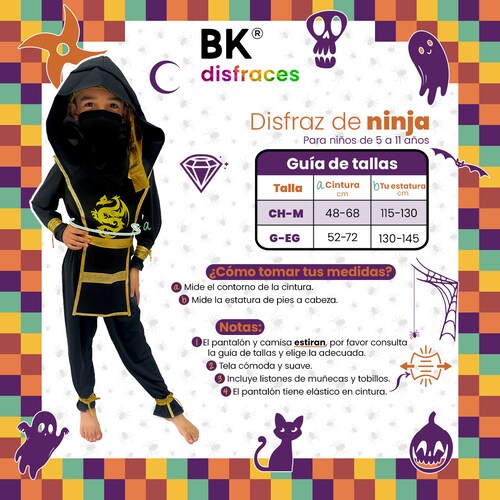  Disfraz de Ninja Stealth para hombre, talla L : Ropa, Zapatos y  Joyería
