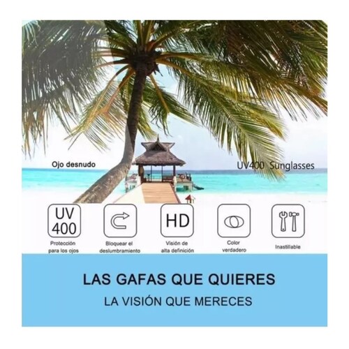 3 Piezas Gafas De Sol Rectangulares Estilo Vintage Casual