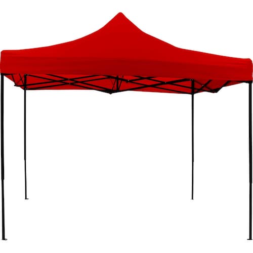 Carpa Toldo 3x3 Plegable Con Maletin Impermeable 600d Roja