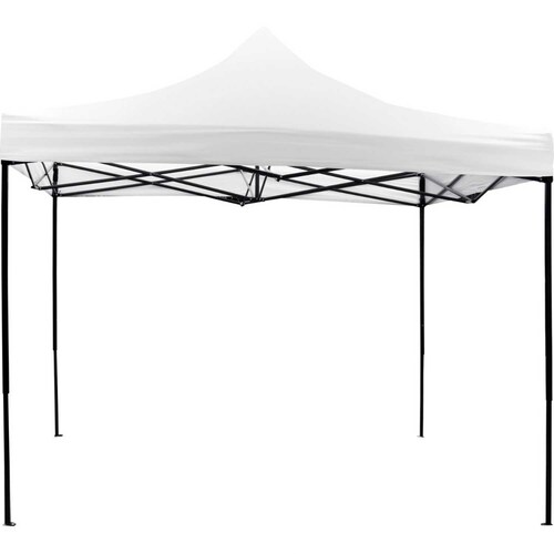 Carpa Toldo 3x3 Plegable Con Maletin Impermeable 600d Blanca