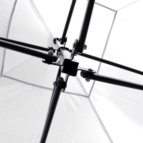 Carpa Toldo 3x3 Plegable Con Maletin Impermeable 600d Blanca