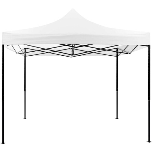 Carpa Toldo 3x3 Plegable Con Maletin Impermeable 600d Blanca