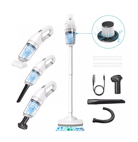 Aspirador De Mano Portátil Inalámbrico Blanca