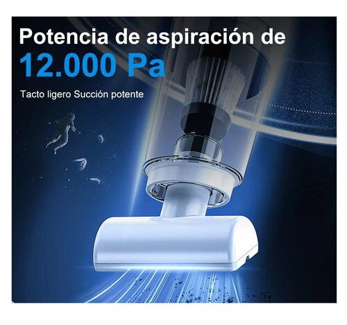 Aspirador De Mano Portátil Inalámbrico Blanca