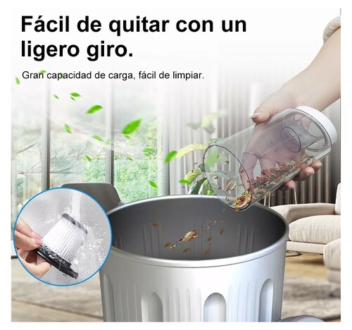 Aspirador De Mano Portátil Inalámbrico Blanca