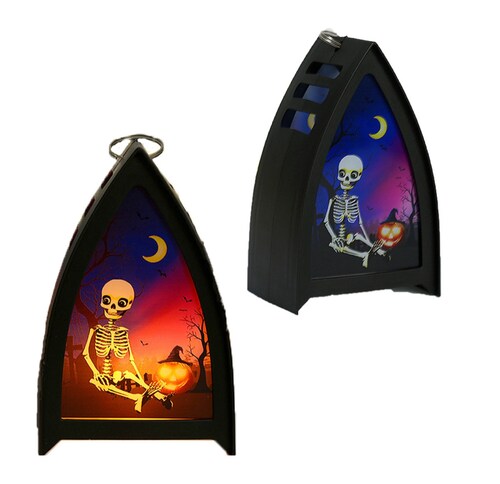 Lámpara Electrónica Triangle Skull Para Halloween