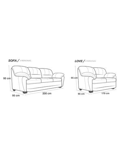 Sala de Piel Genuina Sofa Y Love Seat Florencia Color Chocolate - ConfortoPiel