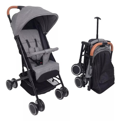 Carriola Para Bebé Plegado Tipo Maleta Bebesit Sprint - Gris