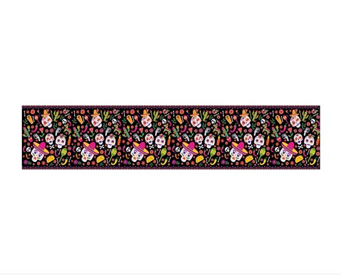 Camino De Mesa Para Decoración Del Día De Los Muertos morado