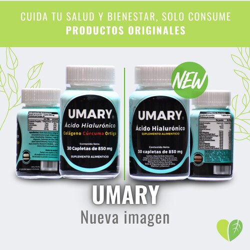 Kit De 5 Frascos De Ácido Hialurónico Umary- 30 Tabs