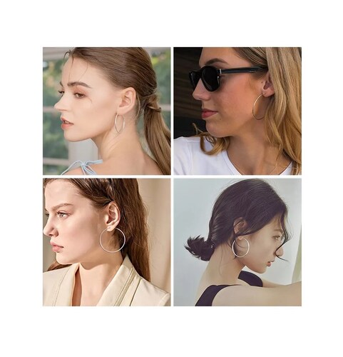 Aretes Arracada Redonda De Plata 925 +bolsa De Tela Plateado