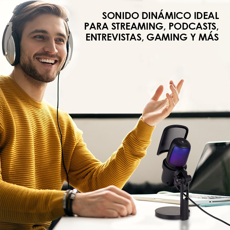 Microfono Professionale A Condensatore USB Con Supporto E Filtro Pop – Nuovo, Colore Nero