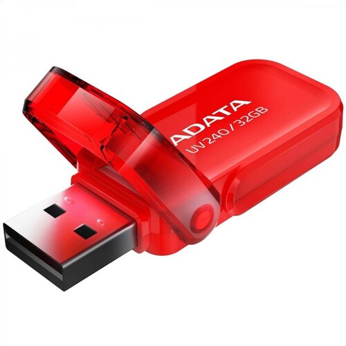 Memoria Flash USB Adata UV240 32GB Roja AUV240-32G-RRD