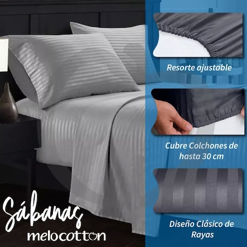 Sábanas Matrimoniales 1800 Hilos Ultra Suaves de Microfibra Color Vino